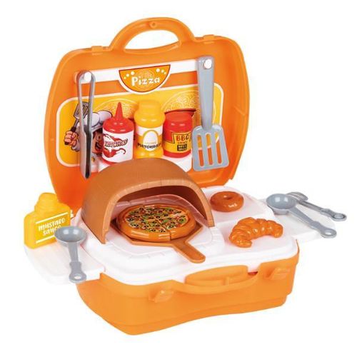 cumpără Bucătărie și veselă de jucărie Pilsan 06045 Set Pizza cu valiză de transport, 34piese în Chișinău 