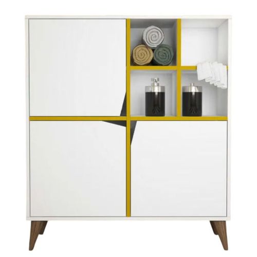 купить Комод Trendy Puls-alb, galben 100x115x30cm, multifunctionala (GTR006627) в Кишинёве 