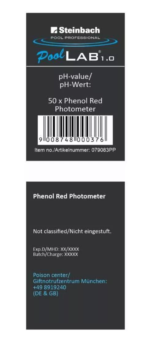 купить Химия для бассейна Steinbach 079083PP Pastile Phenol Red (5х10buc) в Кишинёве 