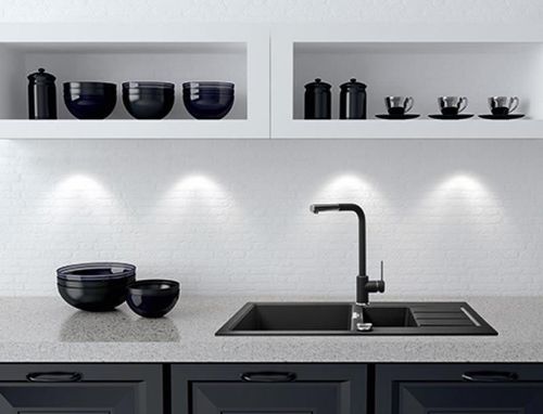 купить Смеситель кухонный Franke 115.0476.827 Sirius Extractibil, maner lateral, nero в Кишинёве 