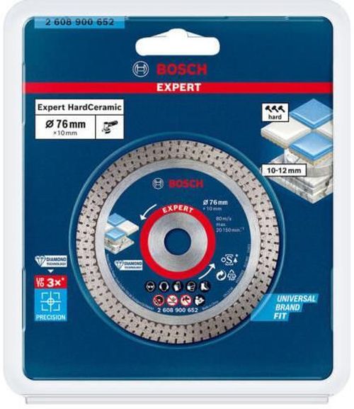 купить Набор головок, бит, насадок Bosch 2608900652 Режущий диск с алмазным покрытием 76x1 9x10 мм в Кишинёве 