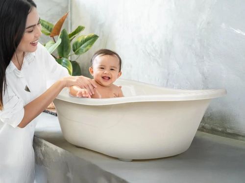 cumpără Cădiță BabyJem 241 Cadita mare cu scurgere Sand Beige în Chișinău 