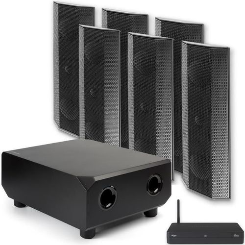 купить Колонки Hi-Fi LitheAudio 5.1 Wireless Surround Sound Cinema Kit With WiSA Cinema Hub (B-IO1-W-51CH-B) в Кишинёве 