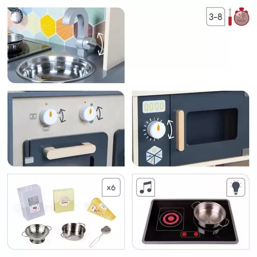 купить Игрушечная кухня и посуда Janod J06609 Bucatarie din lemn Grande Cuisine в Кишинёве 