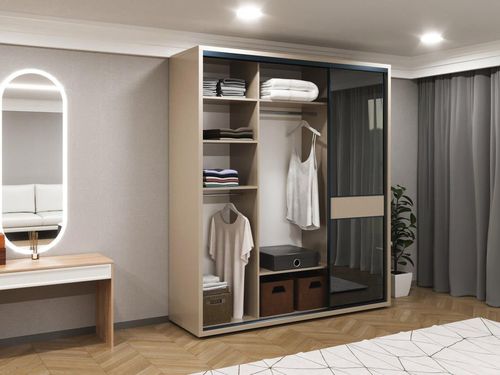 купить Шкаф Bayro Murano 2000x2300x600 серый камень, купе в Кишинёве 