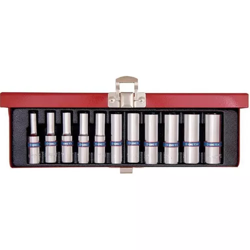 cumpără Set de tubulare, bite, duze King Tony 2511MR Set chei tubulare adânci, cu 6 puncte, 4-13 mm, 1/4", 11 buc. în Chișinău 