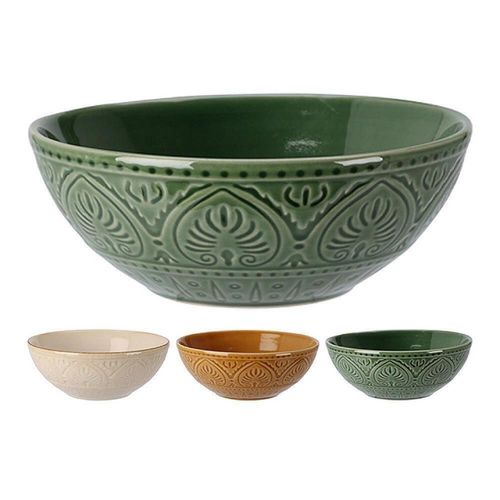 купить Салатница Promstore 55058 Salatiera din ceramica 15cm Embossed Leaves в Кишинёве 