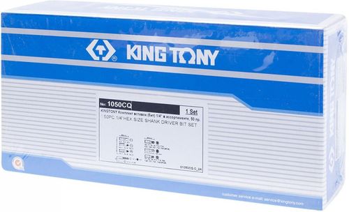 cumpără Set de tubulare, bite, duze King Tony 1050CQ вставки (биты) 1/4" в ассорт., 50 пр. în Chișinău 