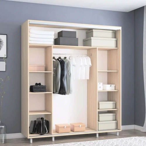 cumpără Dulap Mobildor-Lux Aron-P uși glisante din PAL cu oglindă vertical (190x60x200H cm) Sonoma în Chișinău 