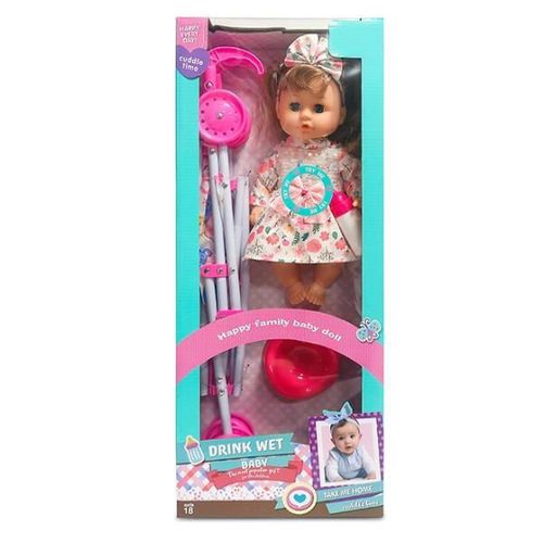 купить Кукла Essa HX335 Păpușă cu cărucior de plimbare și fundiță в Кишинёве 