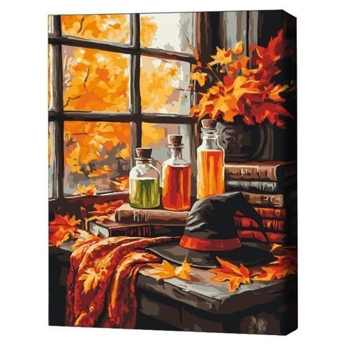 купить Картина по номерам BrushMe BS54182FC 30x40cm (fără cutie) Atmosfera de Halloween в Кишинёве 