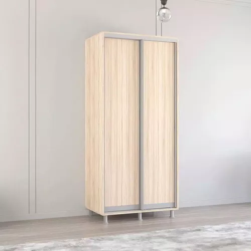 cumpără Dulap Mobildor-Lux Aron-P uși glisante din PAL (100x60x210H cm) Sonoma în Chișinău 