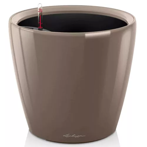 купить Цветочный горшок Lechuza Classico Premium 43 LS, Shiny Taupe в Кишинёве 