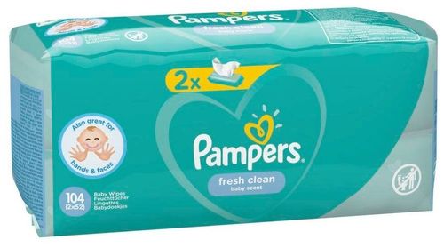 Влажные салфетки Pampers Fresh Clean (2x52 шт) 