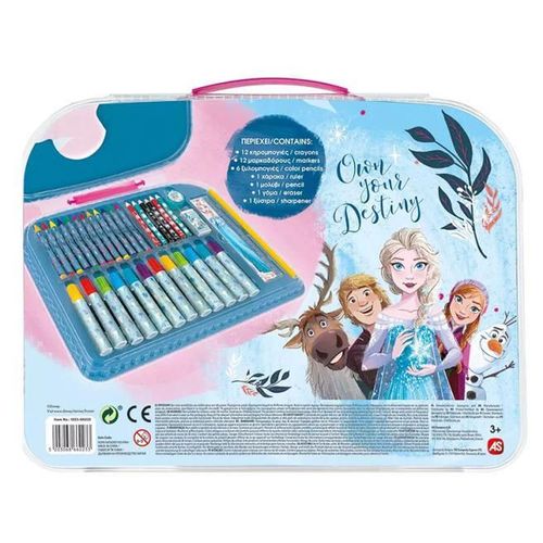 cumpără Set de creație As Kids 1023-66223 Set de desen in valiza Frozen, 34pcs în Chișinău 