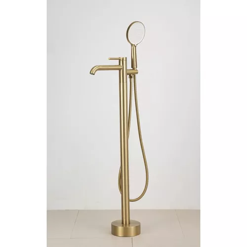 купить Смеситель для ванны Gappo G3006-3 Satin Gold cada Freestanding в Кишинёве 