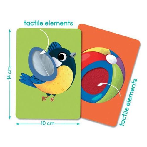 купить Настольная игра Dodo 301231 Set carduri cu elemente tactile Montessori La plimbare в Кишинёве 