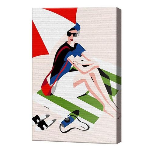 купить Картина по номерам Art Gallery CX4518 20x30cm O fata pe plaja в Кишинёве 