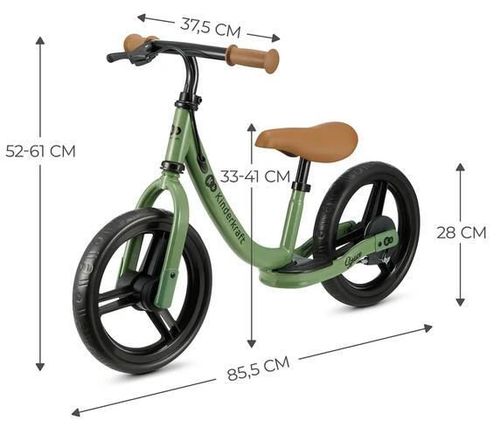 купить Велосипед KinderKraft KRSPAC23GRE0000 Space Light Green (беговел) в Кишинёве 