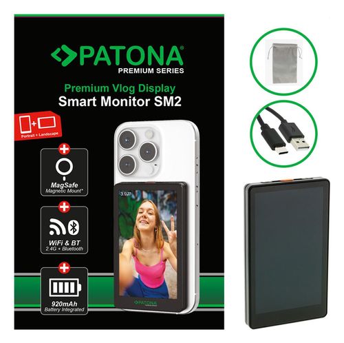 купить Аксессуар для моб. устройства Patona 4200, Monitor selfie Vlog Display Smart Monitor SM2 в Кишинёве 