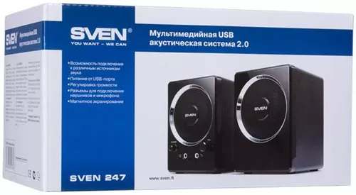 cumpără Boxe multimedia pentru PC Sven 247 Black USB în Chișinău 