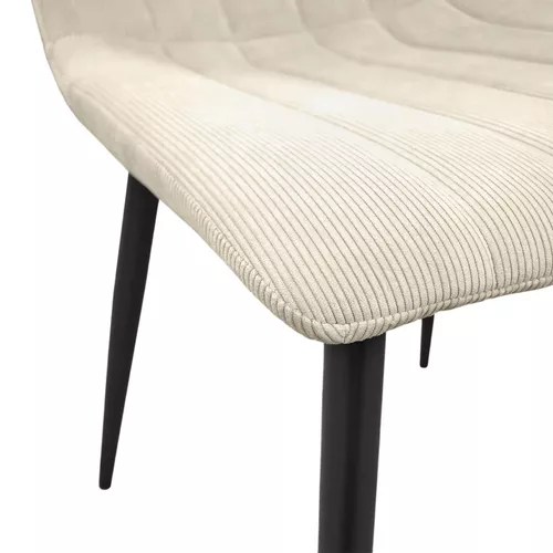 купить Стул Deco DC-90 BGF166-2 Beige Velvet+Black Legs в Кишинёве 