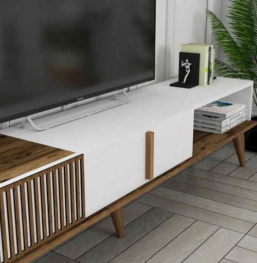 cumpără Comodă TV Trendy Milan Alt, Nuc, Alb în Chișinău 