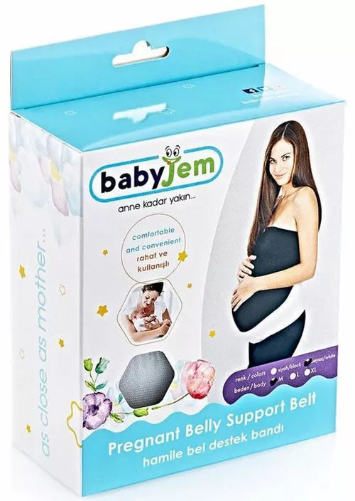 купить Пояс-бандаж BabyJem 249 дородовой - Белый, размер L в Кишинёве 