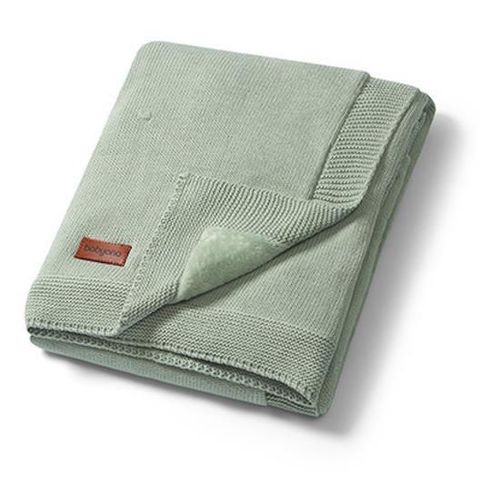 cumpără Lenjerie de pat pentru copii BabyOno 1671/04 Patura de bumbac cu captuseala de flanel (verde) în Chișinău 