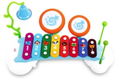 купить Музыкальная игрушка Hola Toys HT 909 Xilofon cu muz si lumina в Кишинёве 