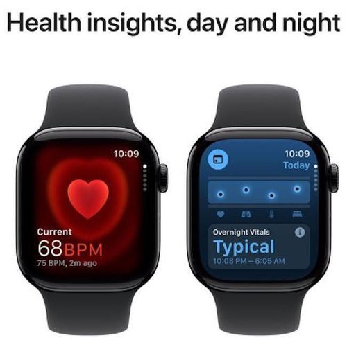 cumpără Ceas inteligent Apple Watch Series 10 GPS 42mm Jet Black Aluminium Case with Black Sport Band - M/L MWWF3 în Chișinău 