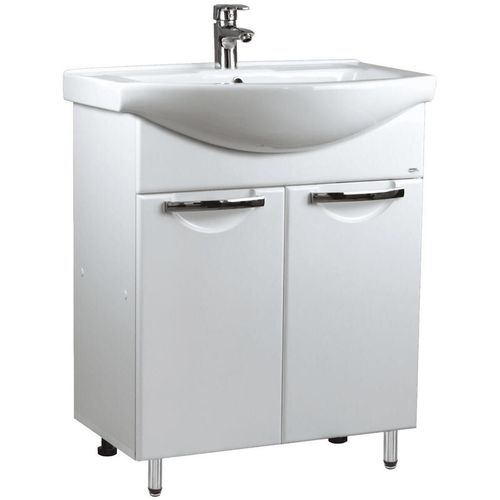 cumpără Dulap pentru lavoar Mashtab 11556 Delfin cu 2 usi 50cm Alb în Chișinău 