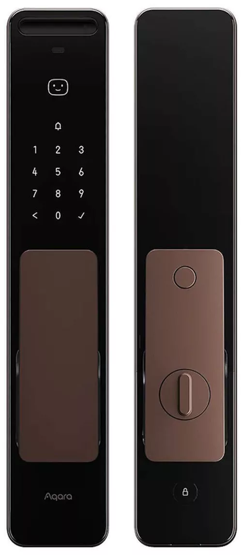 купить Умный дверной замок Aqara D200 (3D face, версия Zigbee), черный/вишня (ZNMS23LM) в Кишинёве 