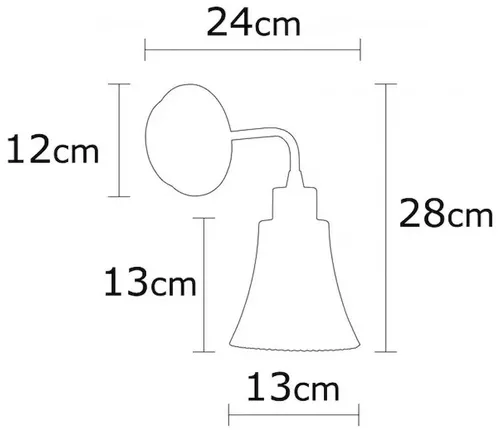 cumpără Candelabru de perete Trendy Lampa de perete Foca-N-130 13x28x13cm în Chișinău 