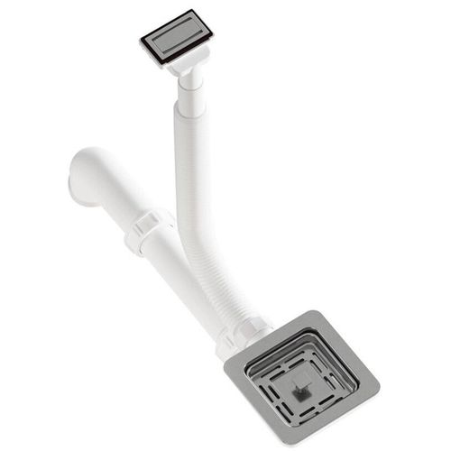 cumpără Sifon pentru chiuvetă bucătărie Helika-AquaSanita AQ-005H Stainless Steel + Plastic în Chișinău 