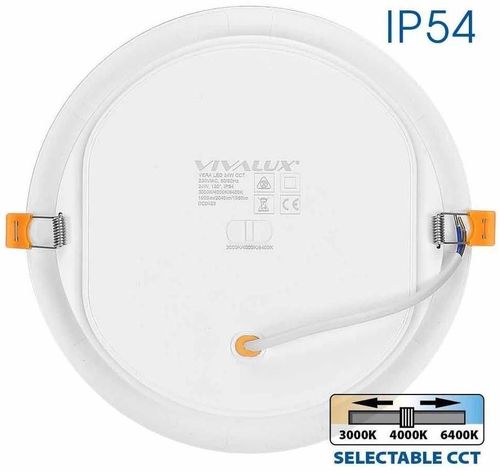 купить Освещение для помещений Vivalux 75413 Spot VERA, 24W, 3000K-6400K, 2040Lm, IP54, alb (VIV004757) в Кишинёве 