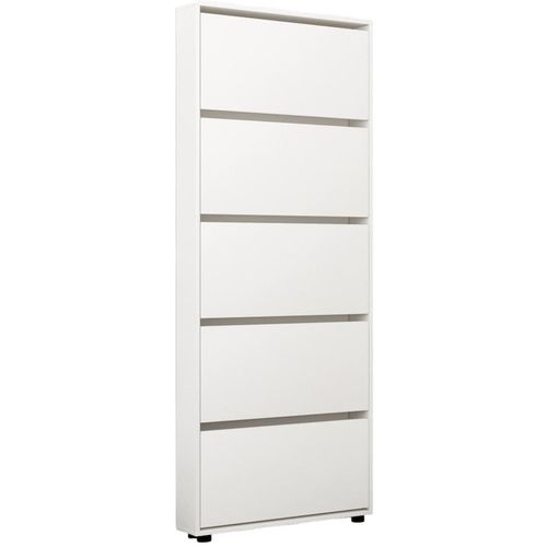 купить Полка для обуви Mobildor-Lux Leo Slim 50x16x203H cm White в Кишинёве 