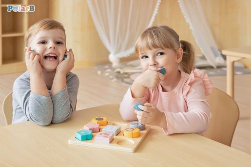 купить Головоломка Viga 44012 Shape Block Puzzle Wild Animals в Кишинёве 