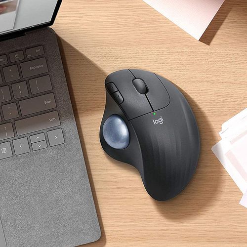 cumpără Mouse Logitech Wireless Mouse ERGO M575 Trackball Graphite, 5 buttons, Bluetooth + 2.4GHz, Optical, 200-2000 dpi, Unifying receiver, Graphite 910-005872 în Chișinău 