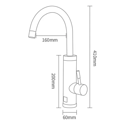 cumpără Încălzitor de apă electric instant Mat|eco Rovus Zenta 3.3кВт высокий для мойки în Chișinău 