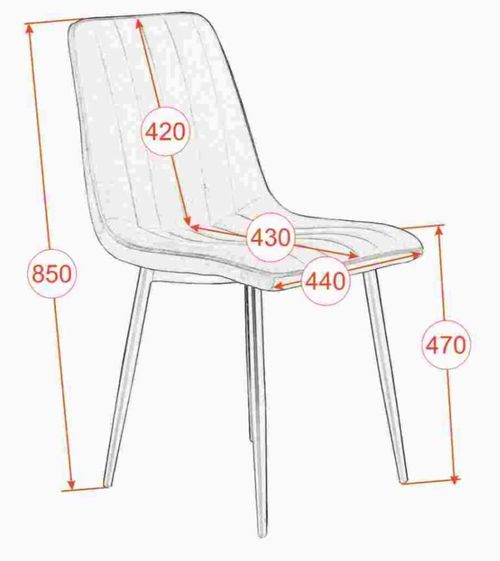 купить Комплект стол и стулья Evelin di Costacurta стол DT-402-2B + 4 стула XR-154B Dark Grey58 в Кишинёве 