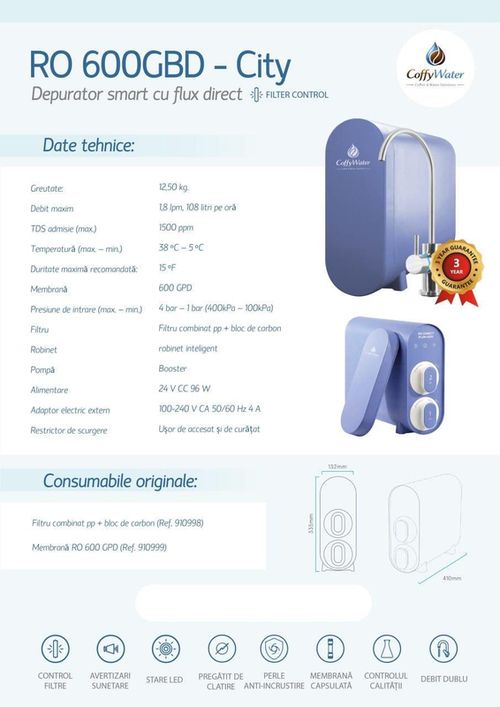 купить Фильтр проточный для воды miscellaneous Filtru RUWA DF в Кишинёве 