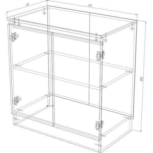 купить Комод Smartex (16426) Т8 80cm Grafit в Кишинёве 