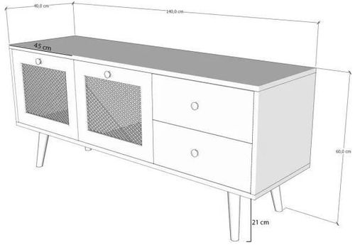 купить Тумба напольная для TV Trendy Patara-140, 140x60x40cm (GTR000255) в Кишинёве 