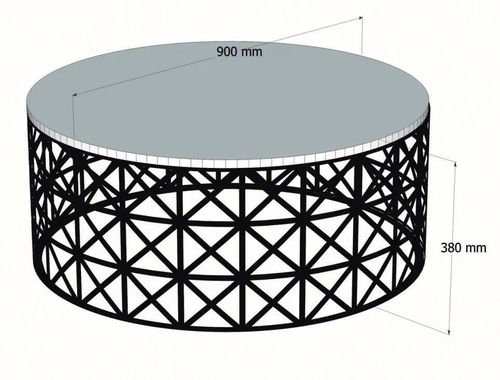 cumpără Măsuţă cafea Trendy Selin, Marmura Neagra 90x38x90cm în Chișinău 