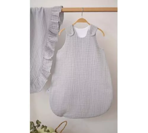 cumpără Lenjerie de pat pentru copii Veres 125.10.01 cпальник муслин серый (0-9мес.) în Chișinău 