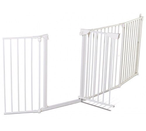 Porțile de siguranță 6 secțiuni Dreambaby Mayfar Converta 3 in 1 (до 3,75 м) alb 