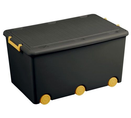 Container pentru jucarii Tega baby Black/Yellow 