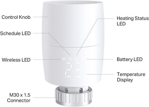 cumpără Senzor de temperatură TP-Link KE100 Kit, White, Smart Thermostatic Radiator Valve Starter Kit + Kasa Hub Kasa în Chișinău 