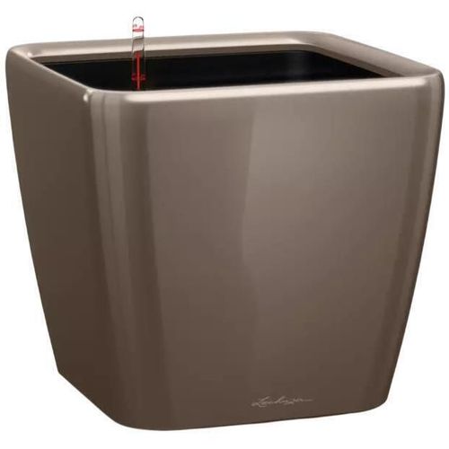 купить Цветочный горшок Lechuza Quadro Premium 35 LS, Shiny Taupe в Кишинёве 